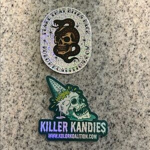 Cool stickers for skateboard, laptop or folders